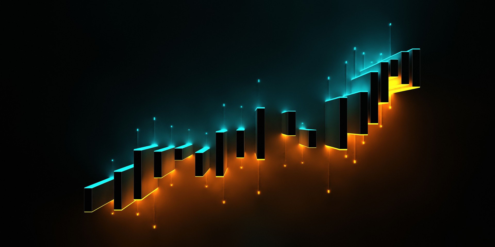 Abstract Trading Chart Concept